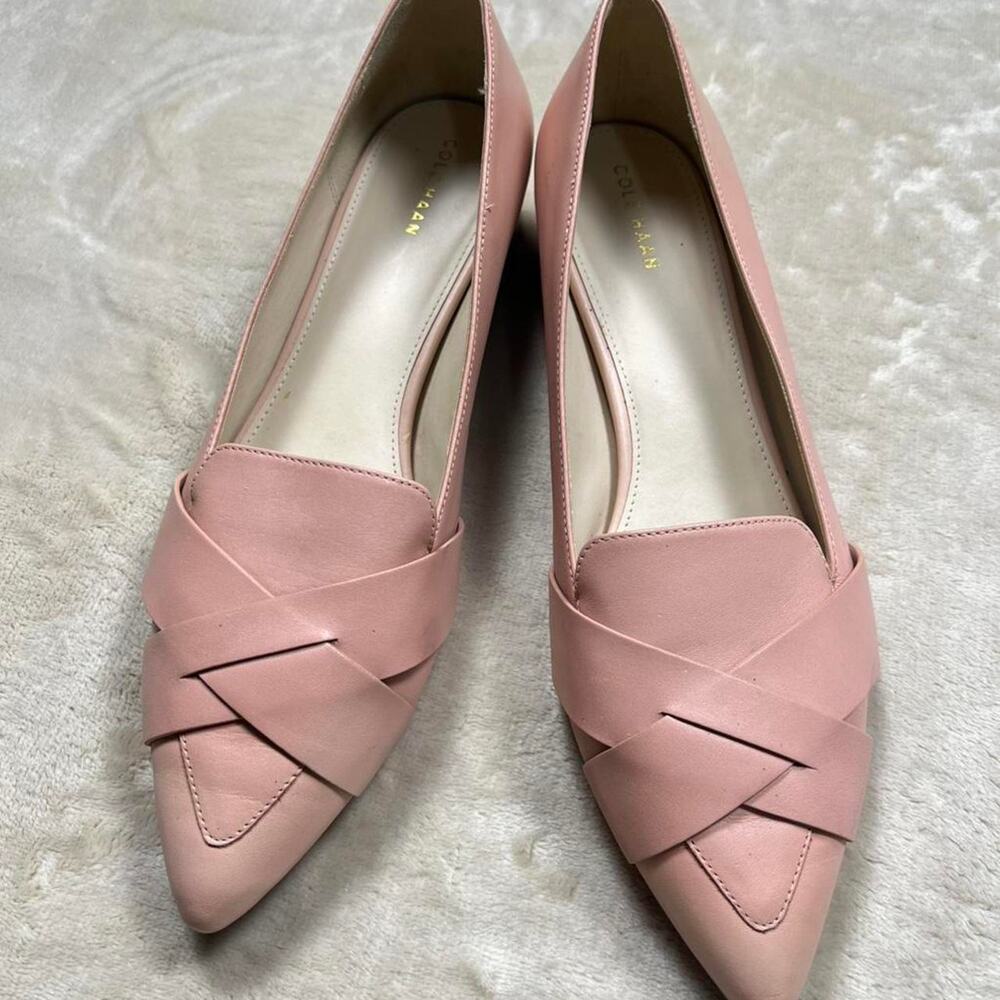 Cole Haan Pointed Toe Low Heel Flats/Loafers Pink Size 10